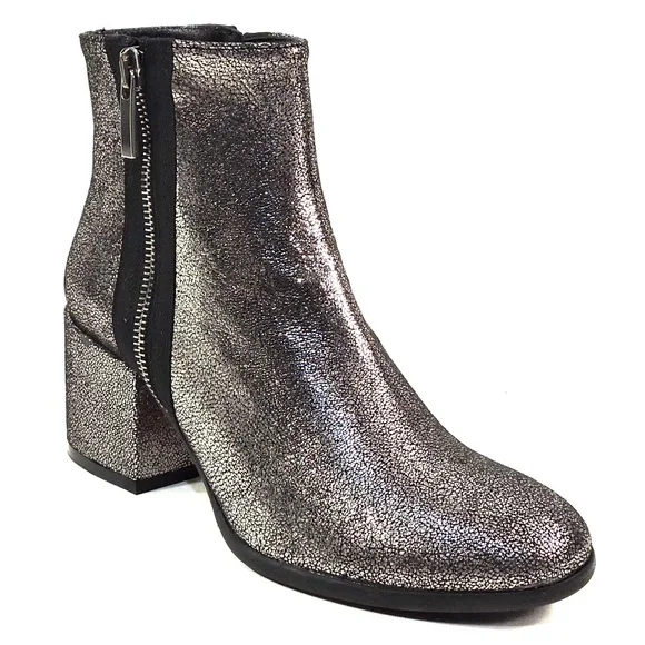 ROGAN 🇮🇹 WOMEN'S SOFT SILVER SUEDE COMFORT BOOTIE